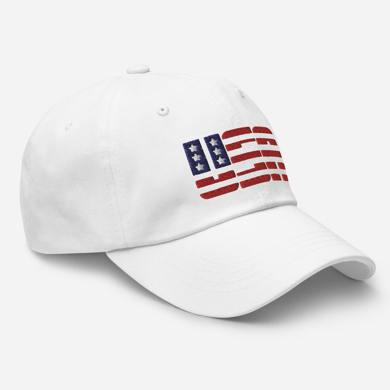 USA Embroidered Golf Hat with Adjustable Strap by ReadyGOLF