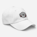 Cigar Smoking Bulldog Embroidered Golf Hat with Adjustable Strap by ReadyGOLF