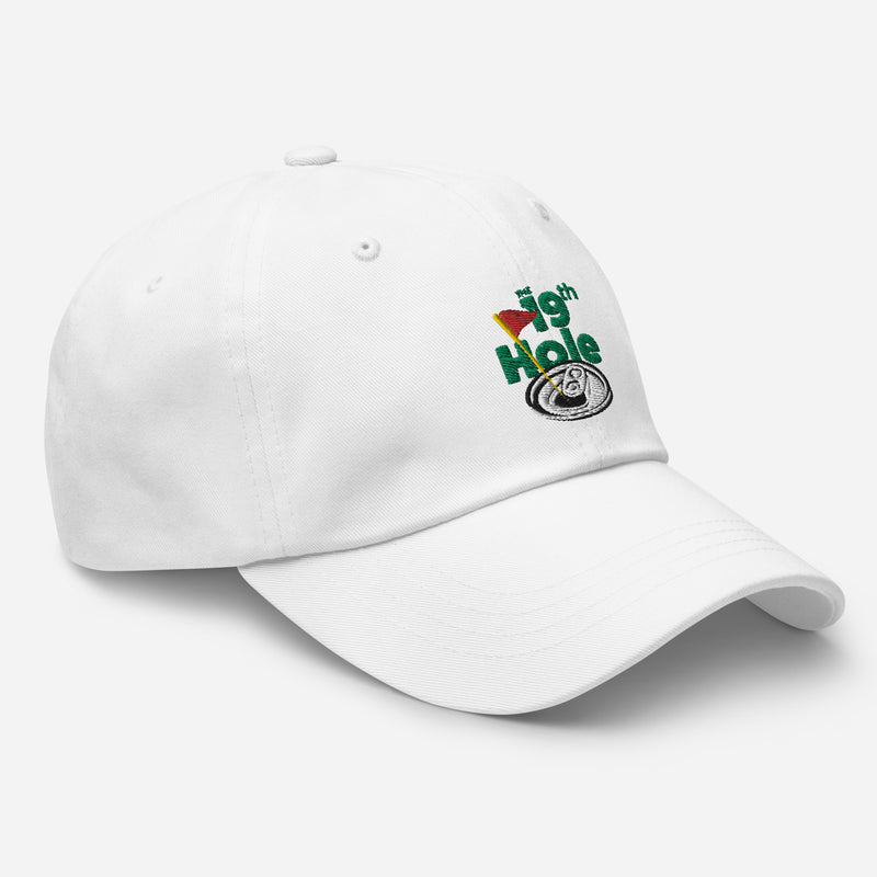 The 19th Hole Embroidered Golf Hat with Adjustable Strap by ReadyGOLF