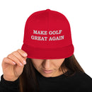 Make Golf Great Again Wool Blend Snapback Embroidered Cap