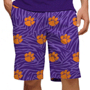 Loudmouth Golf: Men's Shorts - Clemson Paw Power