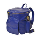 Sassy Caddy: Ladies Back Pack - Cobalt Blue Leather