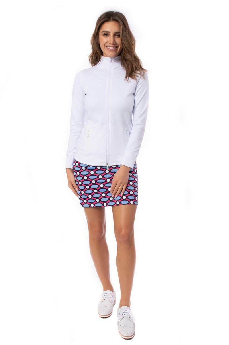 Golftini: Women's Double-Zip Sport Jacket - White