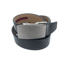 Nexbelt: Men's USA Heritage Embossed Pewter Aston Dress Belt - Black