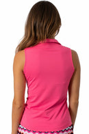 Golftini: Women's Sleeveless Fabulous Polo - Hot Pink Clothing
