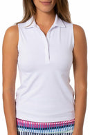Golftini: Women's Sleeveless Fabulous Polo - White Clothing