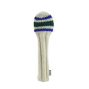 Sunfish: Classic 80s Sock Knit Headcovers (Driver, Fairway, Hybrid, or Set) - Blue and Forest Green Golf Club Headcovers