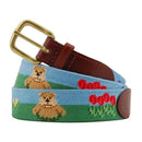 Smathers & Branson: Belt - Gopher Golf Needlepoint Belt