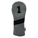 Sunfish: DuraLeather Headcovers Set - Gray and Black (DR, FW, HB, or Set)