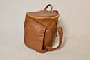 Sassy Caddy: Ladies Back Pack - Honey Brown Leather