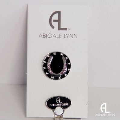 Abigale Lynn Ball Marker & Hat Clip - Pink Horseshoe - SALE