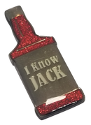 ReadyGolf: I Know Jack Ball Marker & Hat Clip with Crystals