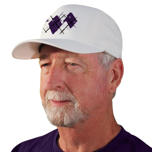 Purple/White Cap