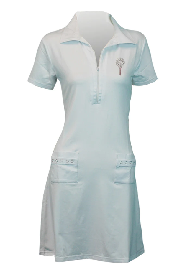 Titania Golf Women's White Ball and Tee Golf Dress (Size X-Large) SALE