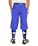 Golf Knickers: Mens 'Par 4' Cotton/Ramie Golf Knickers - Royal Clothing