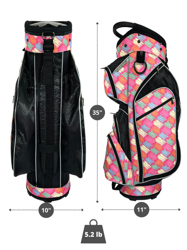 Taboo Fashions: Ladies Monaco Premium Lightweight Cart Bag - Posh Pink