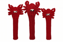 Sunfish: Hand-Knit Wool Animal Headcover Set (Driver, Fairway, & Hybrid) Golf Club Headcovers