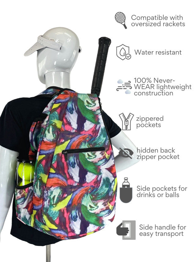 Taboo Fashions: Ladies Premium Tennis Backpack - Rembrandt
