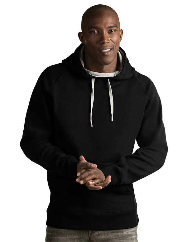 Antigua: Men's Essentials Hood Pullover - Victory Black 101182