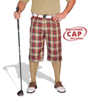 Golf Knickers: Mens 'Par 5' Limited Microfiber Golf Knickers Bow Tie & Cap - Augusta Clothing