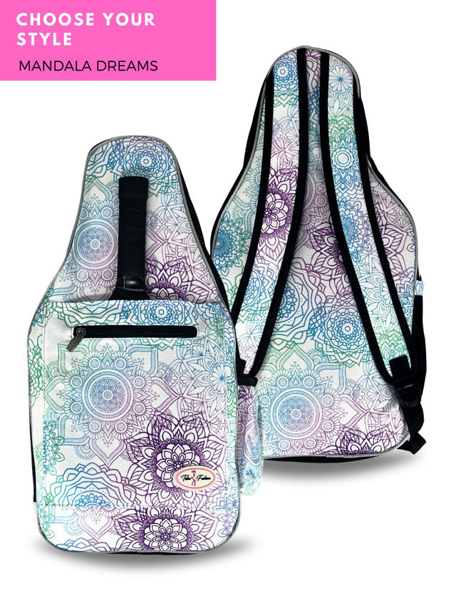 Taboo Fashions: Ladies Premium Pickleball Backpack - Mandala Dreams
