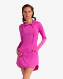 BloqUV: Women's UPF 50 Hoodie Dress (2009) - Bubble Gum Clothing