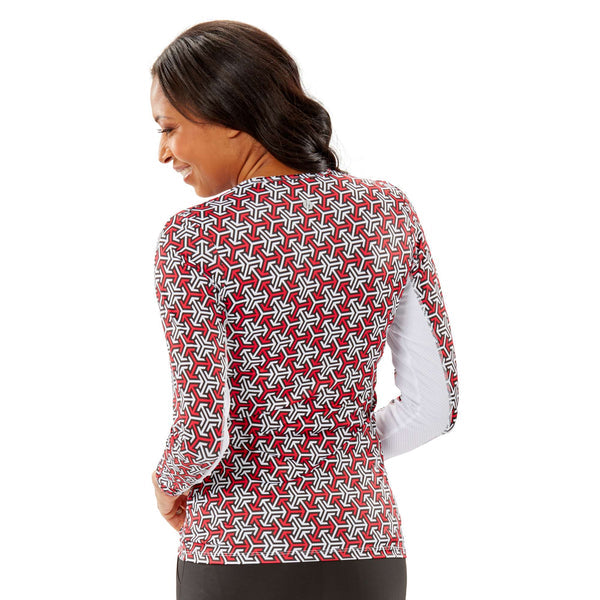 Nancy Lopez Golf: Women's Long Sleeve Tee - Aspiration Prints