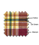 yellow, green, maroon plaid golf knickers