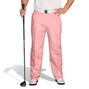 Golf Knickers: Mens 'Par 4' Cotton/Ramie Golf Trousers - Pink Clothing