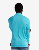 Light Turquoise zip mock