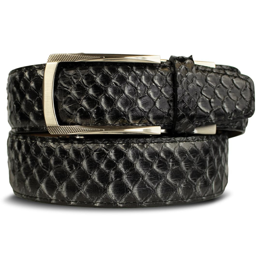 Men's Serpent Black and Grey Rowland Thomas Belt by Nextbelt