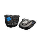 Black Clover Live Lucky Mallet Putter Cover - Live Lucky Black and Blue Golf