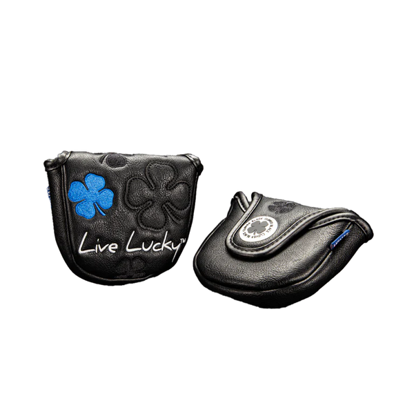 Black Clover Live Lucky Mallet Putter Cover - Live Lucky Black and Blue