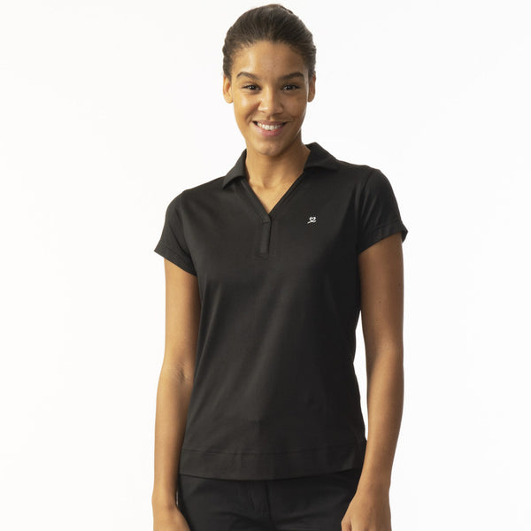 Daily Sports: Women's Anzio Cap Sleeve Polo - Black