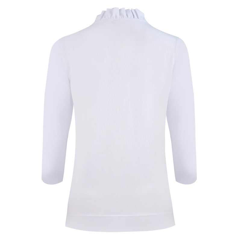 Daily Sports: Women's Patrice 3/4 Sleeve Polo - White