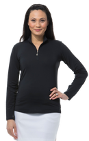 SanSoleil: Ladies UPF 50 SunGlow Zip Mock - 900434 Clothing