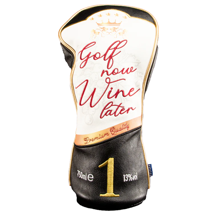CMC Design: Driver Headcover - Golf Now, Wine Later