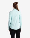 BloqUV: Women's UPF 50 Relaxed Mock Zip Top (3002) - Mint Clothing