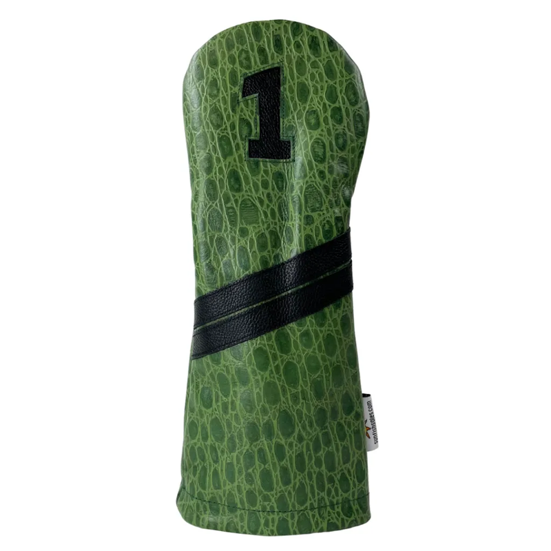 Sunfish: Genuine Leather Green Croc Headcover (DR, FW, HB or Set)