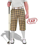 Golf Knickers: Mens 'Par 5' Limited Microfiber Golf Knickers & Cap - Perth Clothing