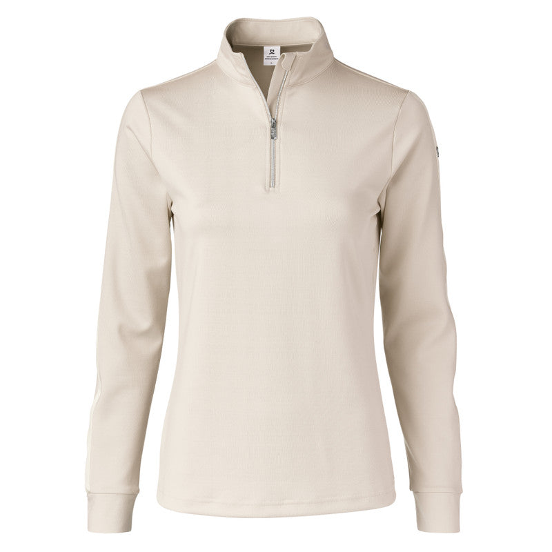 Daily Sports: Women's Anna Long Sleeve Half Neck Top - White