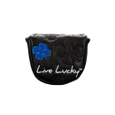 Black Clover Live Lucky Mallet Putter Cover - Live Lucky Black and Blue Golf