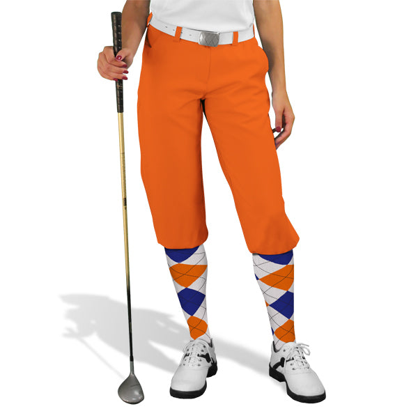 orange golf knickers