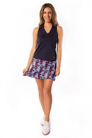 Golftini: Women's Lisa Sleeveless Sport Polo - Navy Clothing