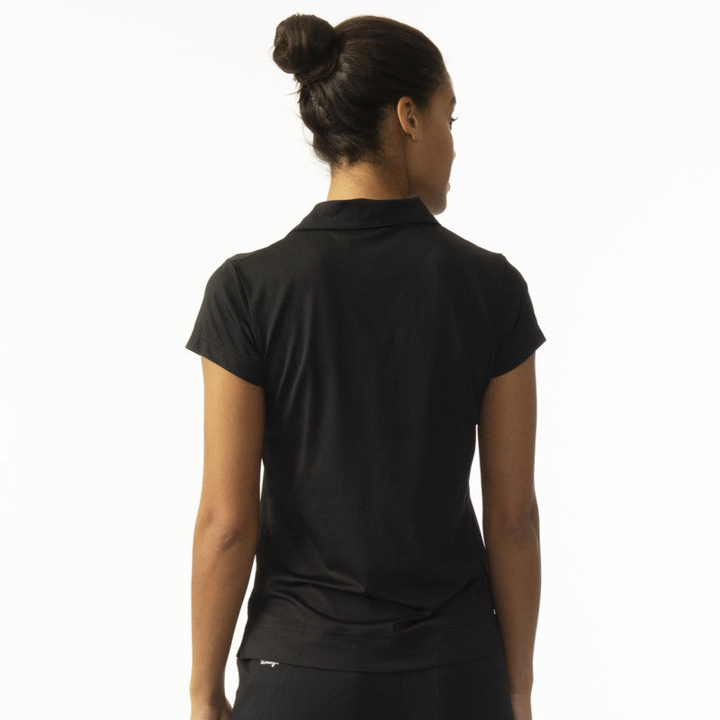 Daily Sports: Women's Anzio Cap Sleeve Polo - Black