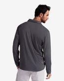 Smoke long sleeve polo