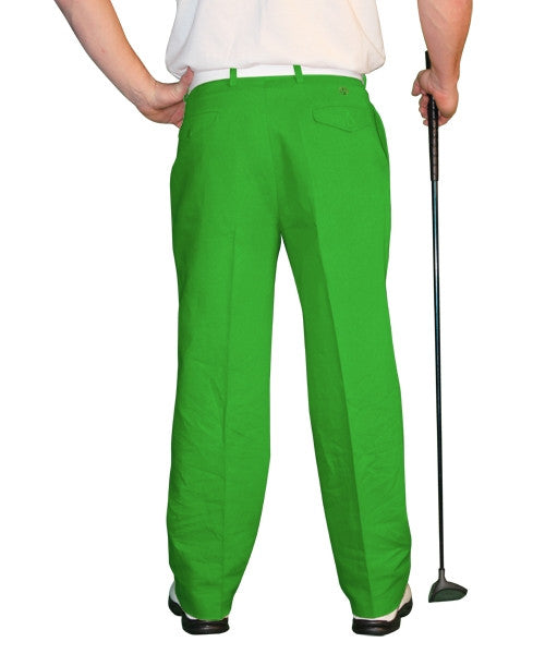lime golf trousers