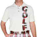 Golf Knickers: Men's Stewart Plaid Golf Shirt Clothing