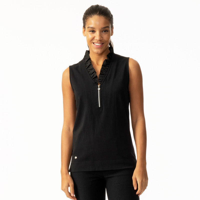 Daily Sports: Women's Patrice Sleeveless Polo - Black