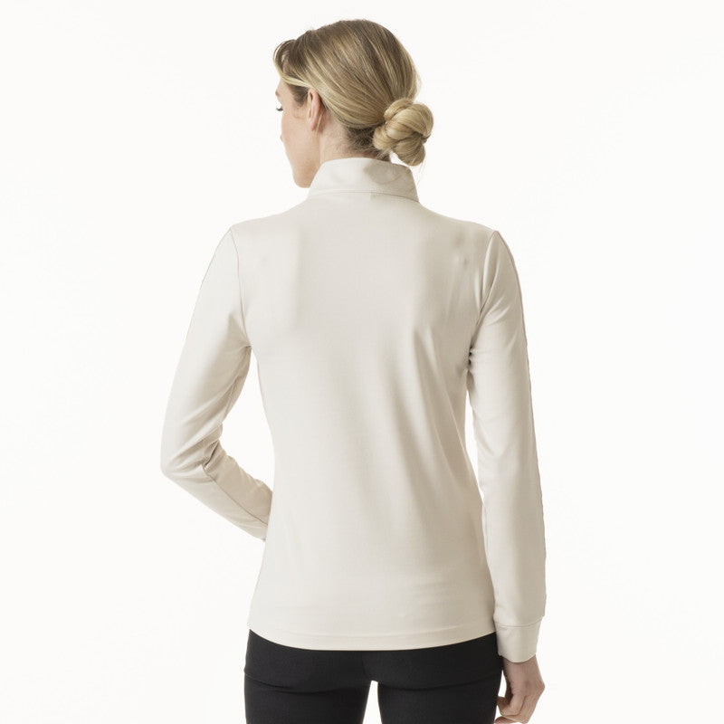 Daily Sports: Women's Anna Long Sleeve Half Neck Top - White